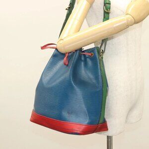 LOUIS VUITTON Epi Toriko Color Noe Bag Red Blue Green M44084 LV Auth